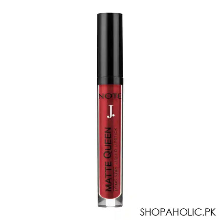 J. Note Matte Queen Long Stay Liquid Lipstick, 4ml, 15 Majestic Red - Main Image