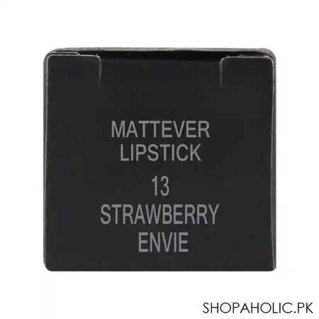 j. note mattever lipstick, long lasting, 13 strawberry envie image5