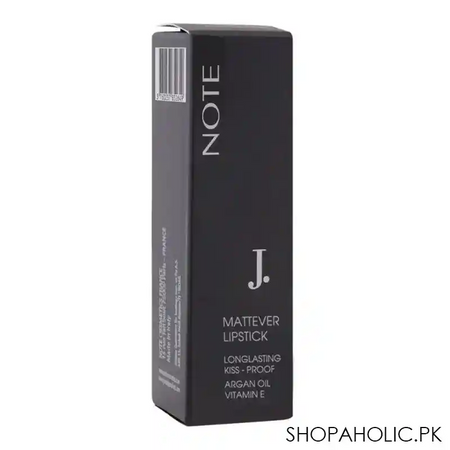 j. note mattever lipstick, long lasting, 17 dress red image3