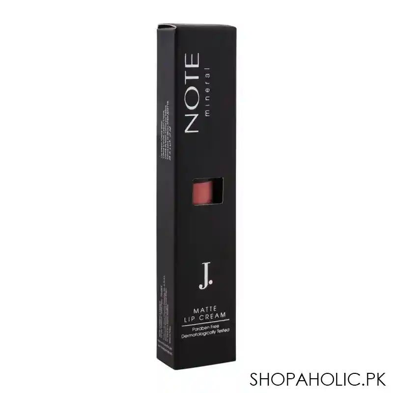 j. note mineral matte lip cream, 02 nude love, paraben free image2