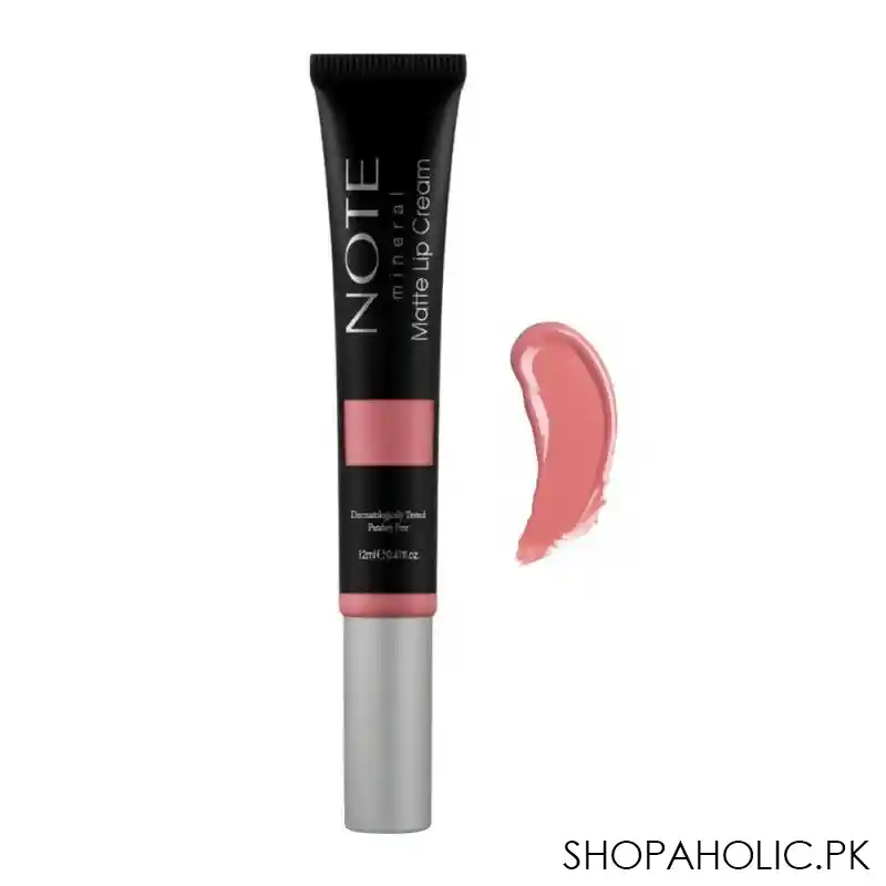 j. note mineral matte lip cream, 02 nude love, paraben free main image