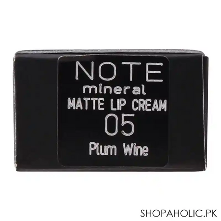 j. note mineral matte lip cream, 05 plum wine, paraben free image5