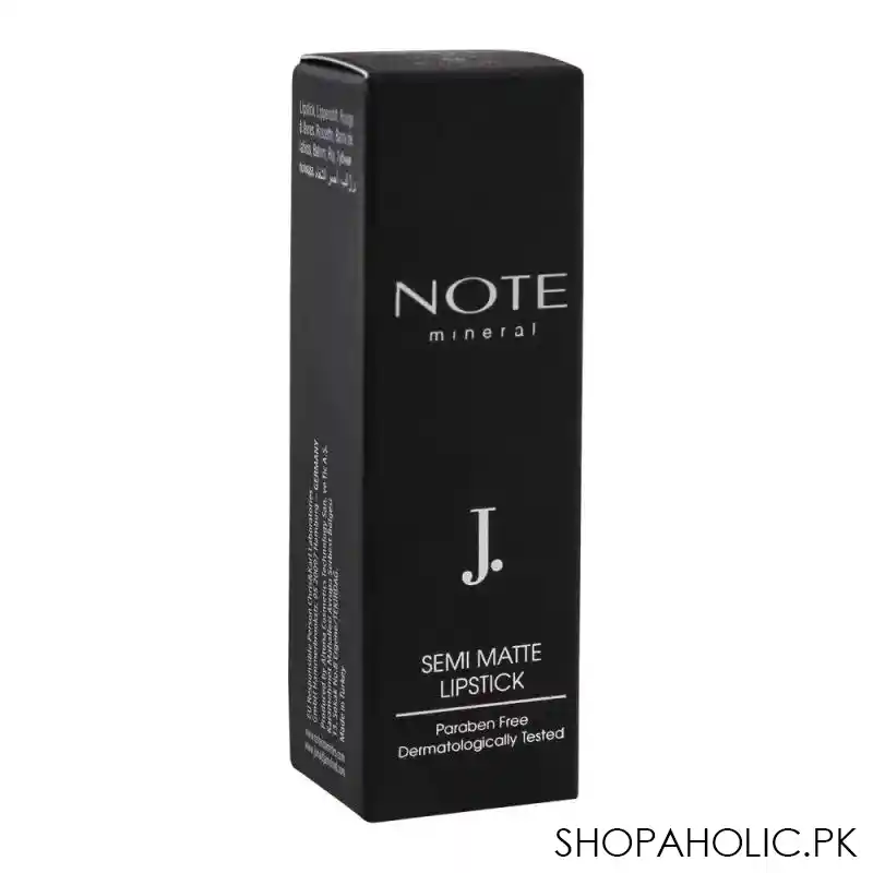 j. note mineral semi matte lipstick, 04, paraben free image3
