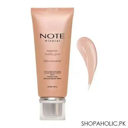 j. note mineral skin relaxation foundation, 401, spf 15, paraben free main image