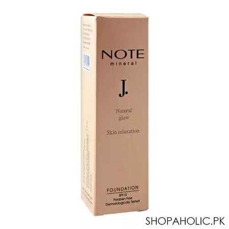 j. note mineral skin relaxation foundation, 501, spf 15, paraben free image2