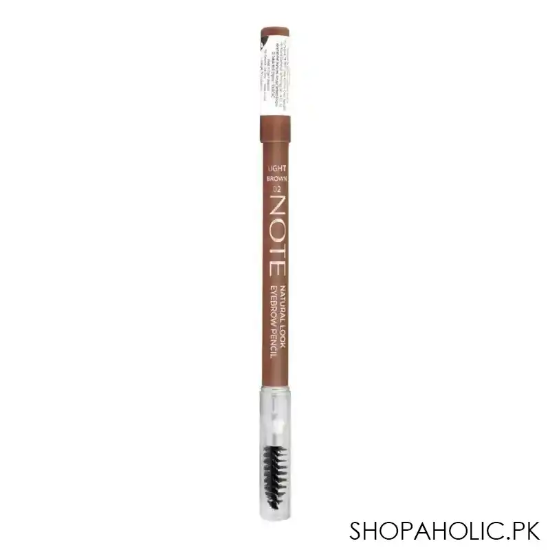j. note natural look eyebrow pencil, 02, light brown image2
