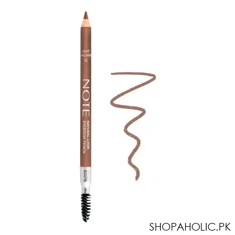 j. note natural look eyebrow pencil, 02, light brown main image