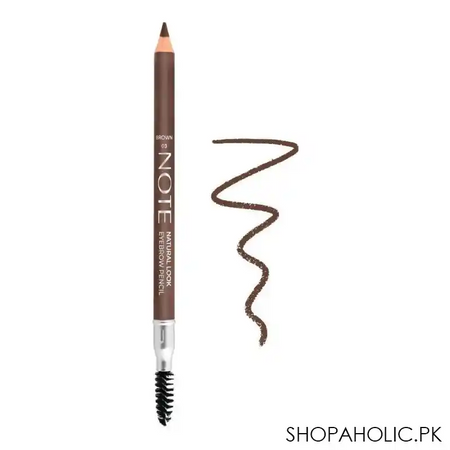 j. note natural look eyebrow pencil, 03, brown main image