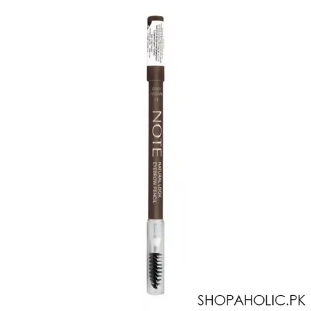 j. note natural look eyebrow pencil, 05, grey brown image2
