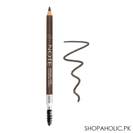 j. note natural look eyebrow pencil, 05, grey brown main image