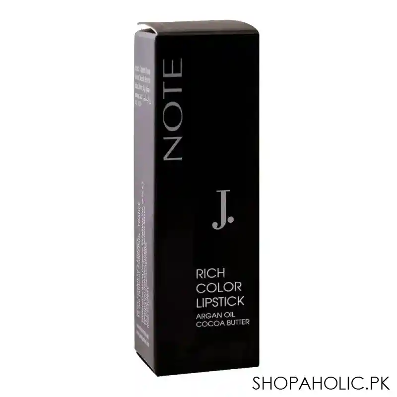 j. note rich color lipstick, 10, with argan oil + cocoa butter image4