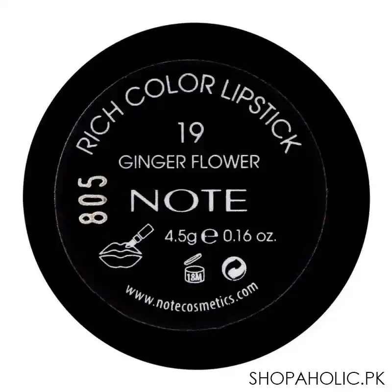 j. note rich color lipstick, 19, with argan oil + cocoa butter image3