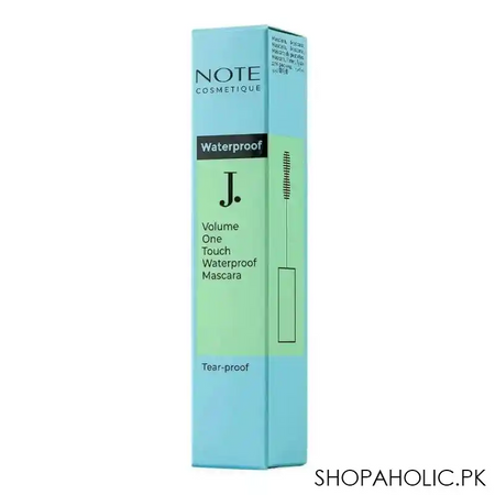 j. note volume one touch waterproof & tear proof mascara, 01, black image2