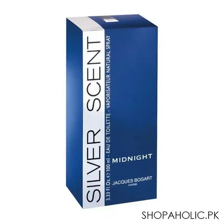 jacques bogart silver scent midnight eau de toilette, fragrance for men, 100ml image2