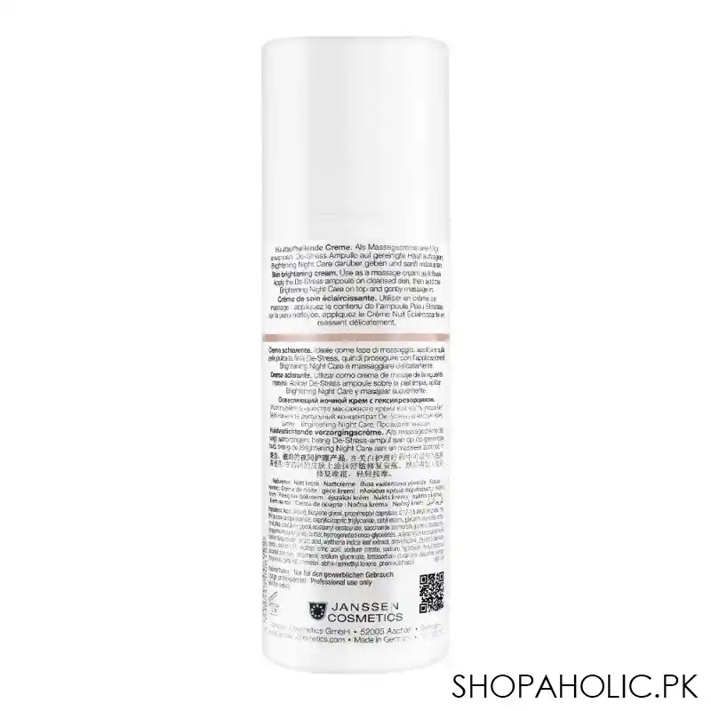 janssen cosmetics fair skin brightening night care, 150ml image2