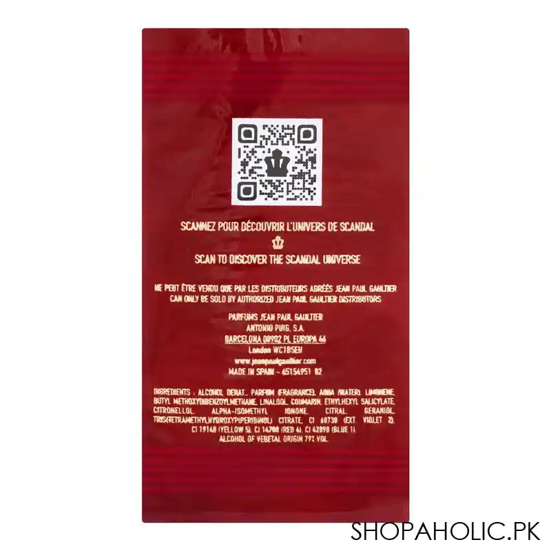Jean Paul Gaultier Scandal Pour Homme Eau De Toilette, For Men, 100ml - Image 3
