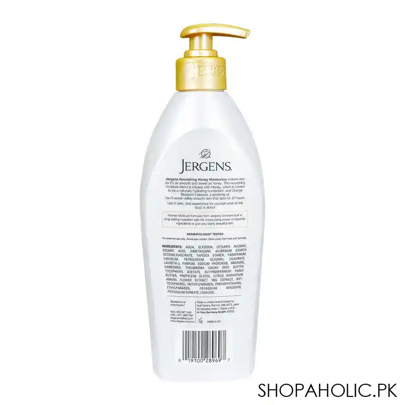 Jergens Nourishing Honey Body Lotion, 400ml - Image 3