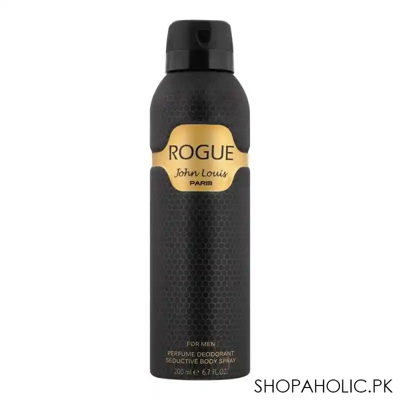 john louis paris rogue for men perfumed deodorant seductive body spray, 200ml main image