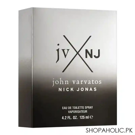 john varvatos nick jonas silver limited edition eau de toilette, fragrance for men, 125ml image2