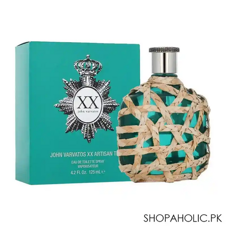 john varvatos xx artisan teal eau de toilette, for men, 125ml main image