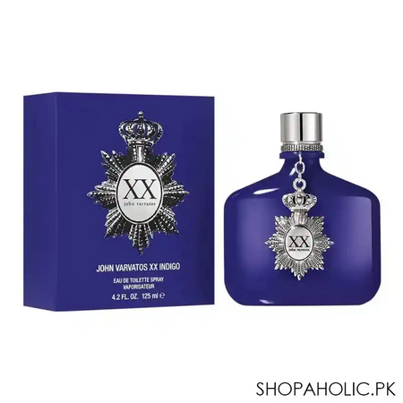 john varvatos xx indigo eau de toilette spray vaporisateur, fragrance for men, 125ml image2