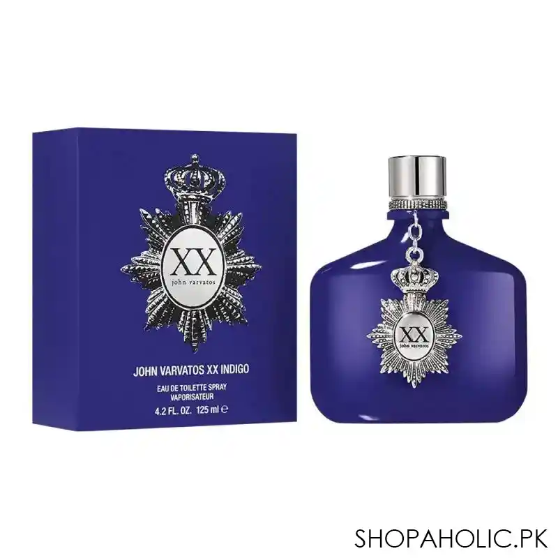 john varvatos xx indigo eau de toilette spray vaporisateur, fragrance for men, 125ml image2