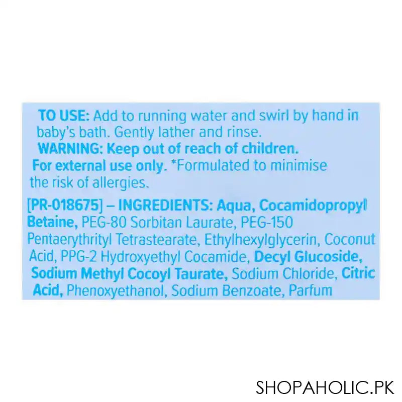 Johnson's Pure & Gentle Daily Care Baby Bath, Italy, 300ml - Image 2