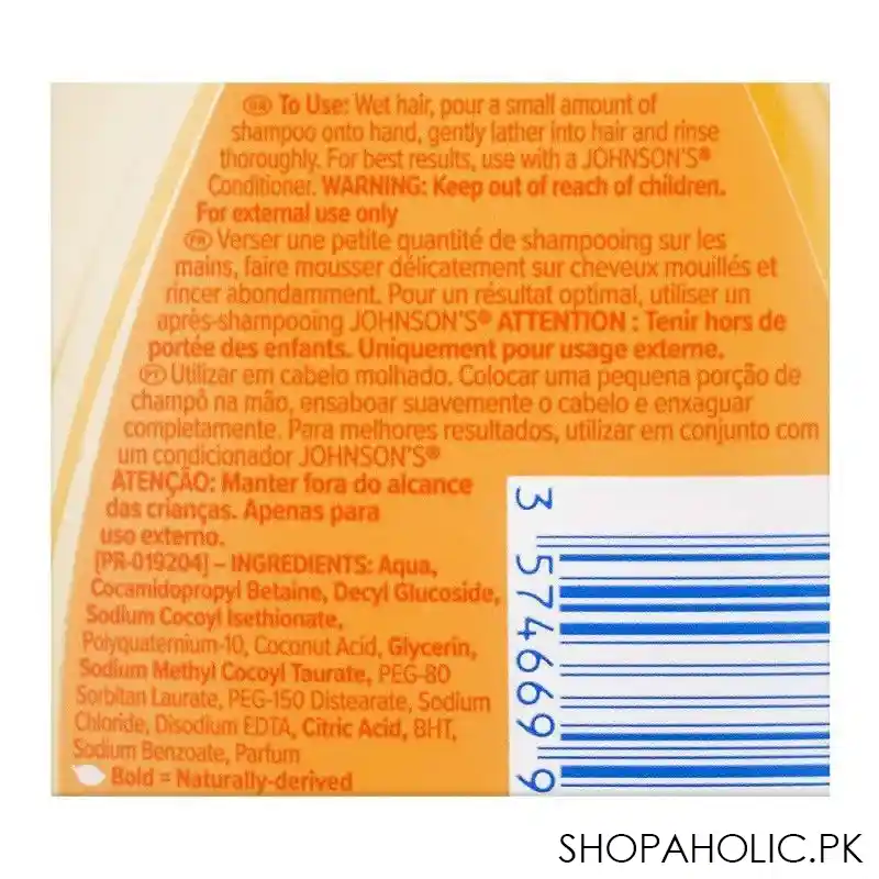 johnson's as gentle to eye as pure water 0% alcohol baby shampoo, italy, 300ml image4