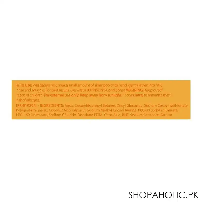 johnson's as gentle to eye as pure water 0% alcohol baby shampoo, uae, 750ml image3
