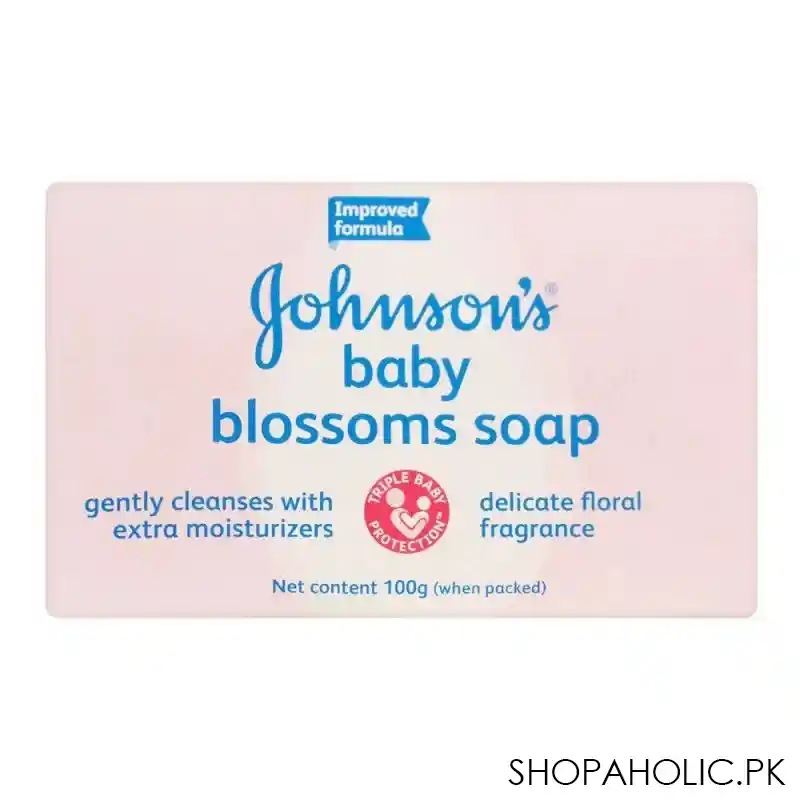johnson's baby blossoms soap, 100g image3