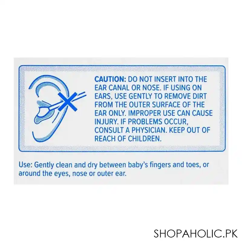 johnson's baby cotton buds, 100 pack image4