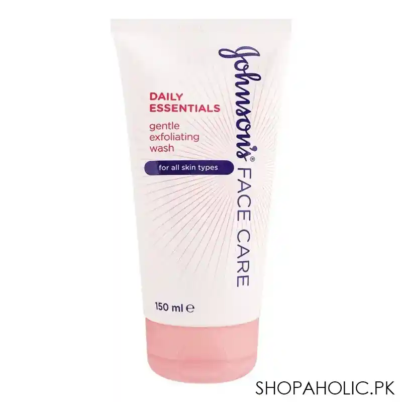 johnson's face care gentle exfoliating face wash, for all skin types, 150ml main image