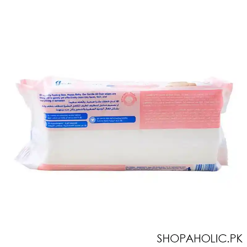 johnson's gentle all over baby wipes, 72 pack image3