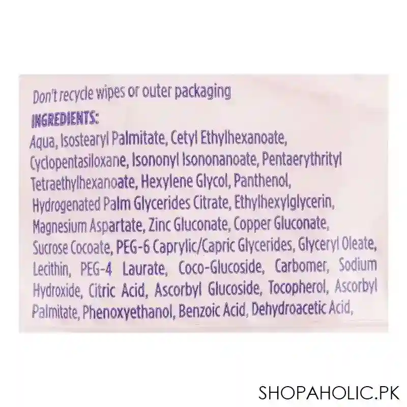 johnson's make up be gone 5 in 1 refreshing cleansing wipes, for normal skin, 25 pack image3