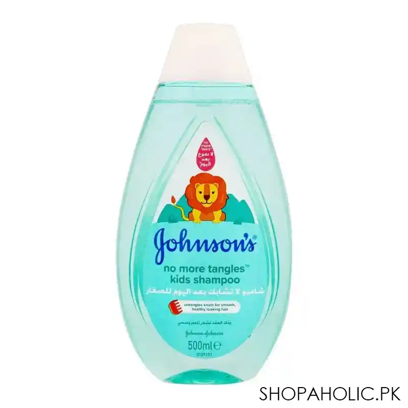 johnson's no more tangles kids shampoo, 500ml image2