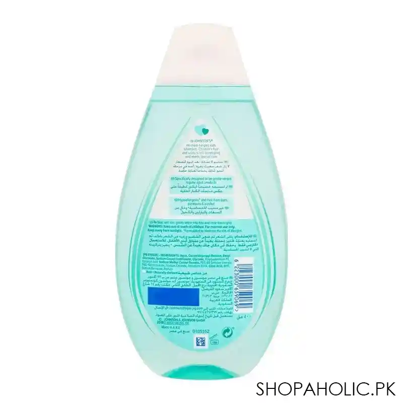 johnson's no more tangles kids shampoo, 500ml image3