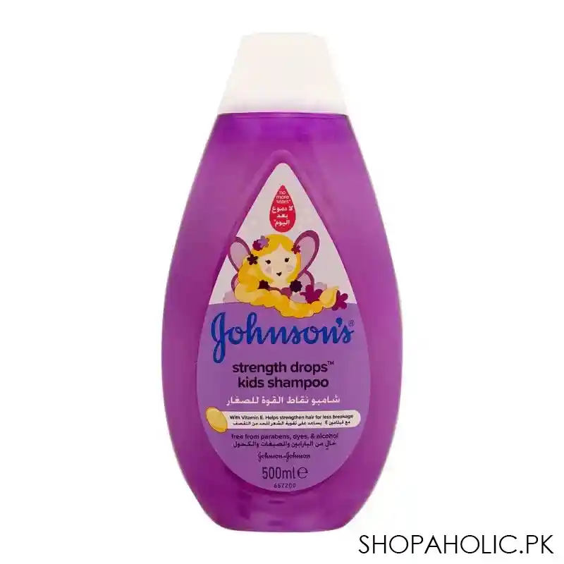 johnson's strength drops kids shampoo, 500ml image2
