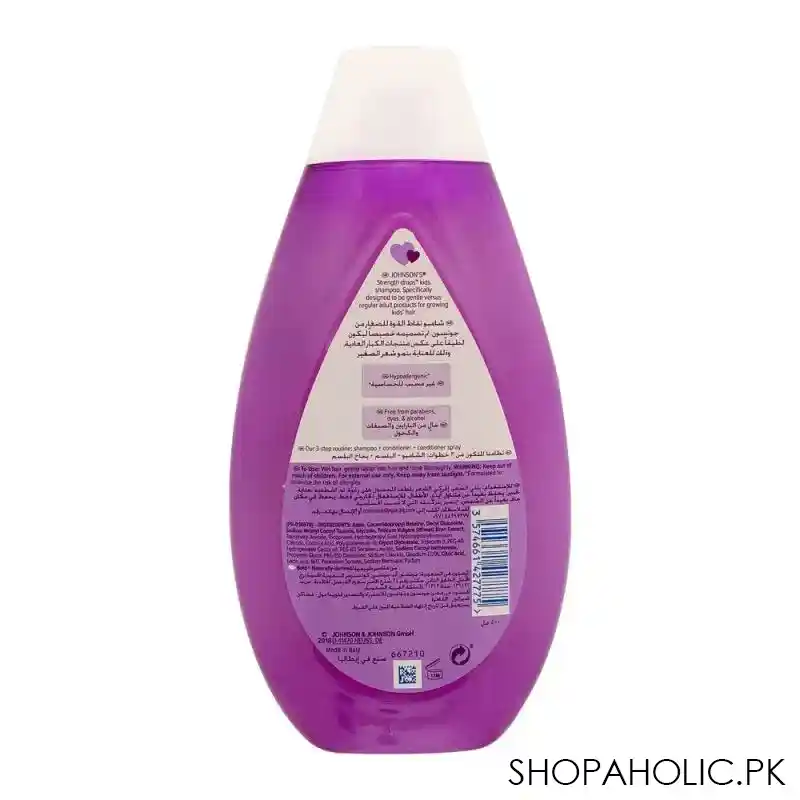 johnson's strength drops kids shampoo, 500ml image3