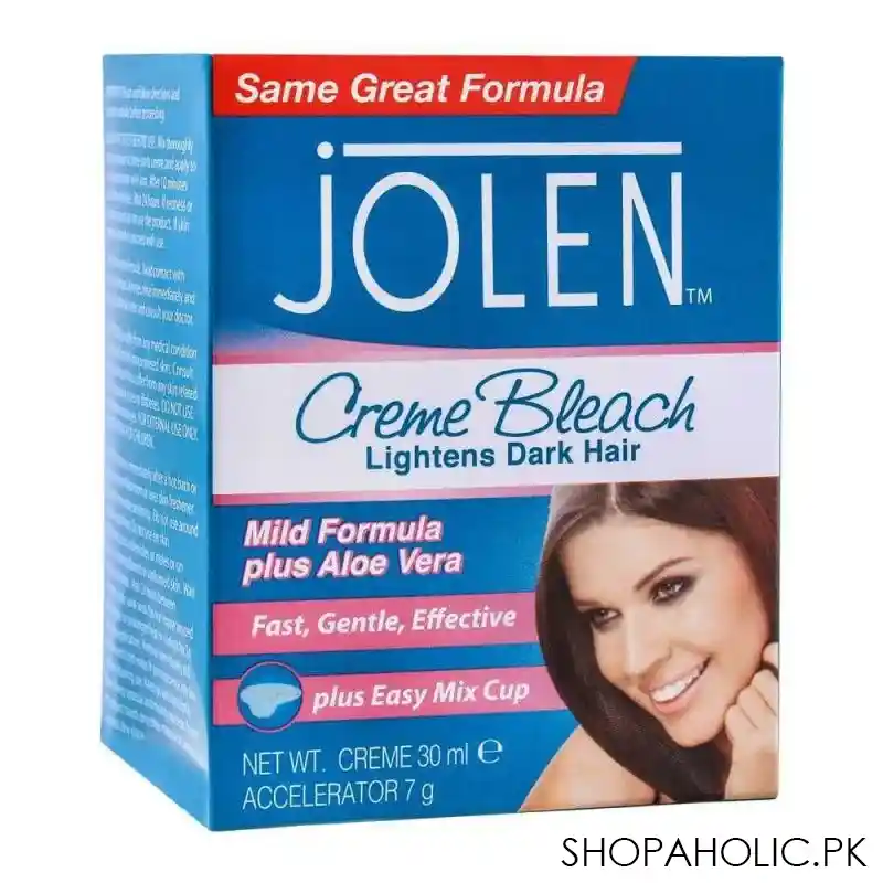 jolen creme bleach, mild formula with aloe vera, 30ml image2