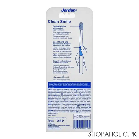 jordan clean smile toothbrush, soft, 3 pack image2