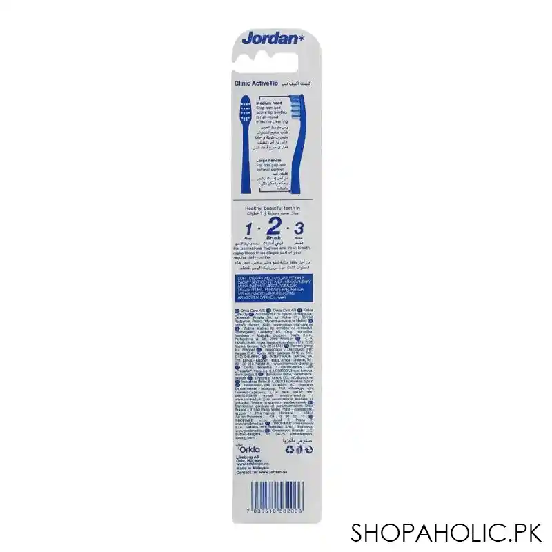 jordan clinic active tip toothbrush, soft image2