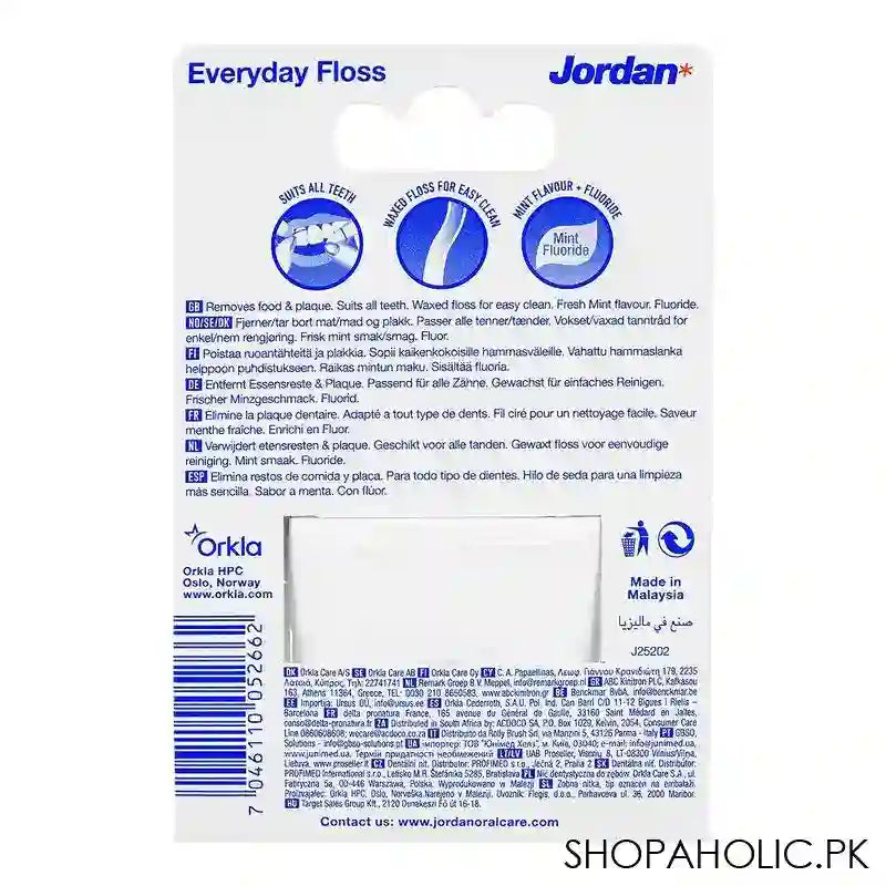 Jordan Every Day Mint Flavor Dental Floss, 30m - Image 3
