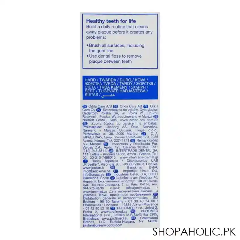 jordan target teeth & gums tooth brush, hard, 2 pack image3