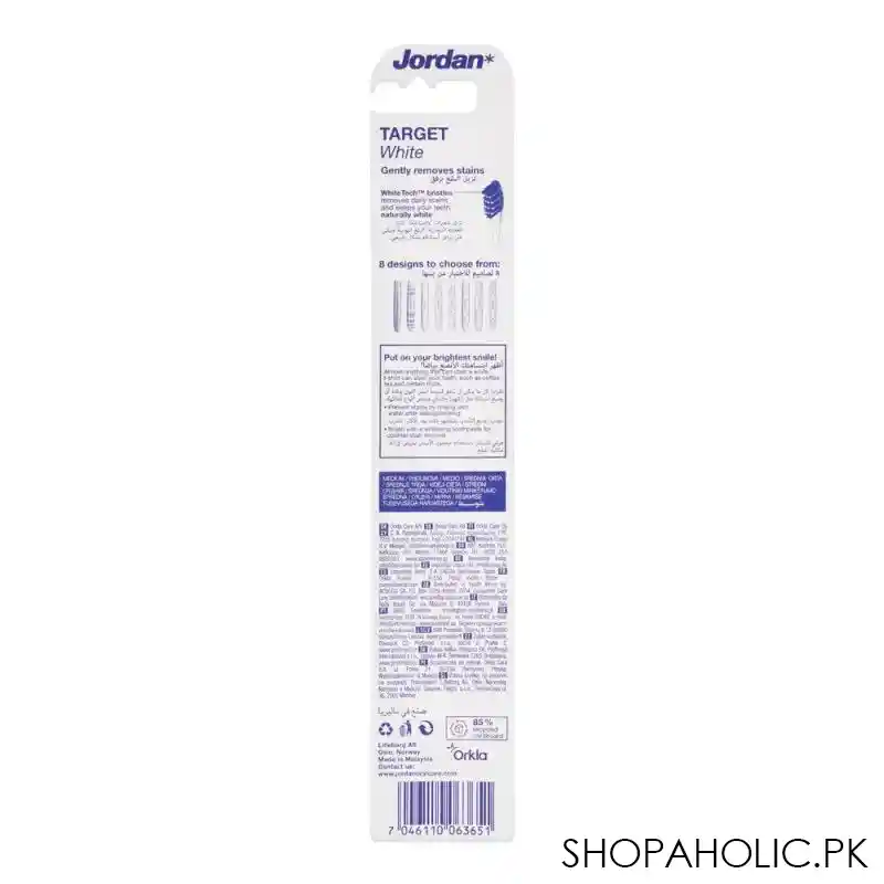 jordan target white toothbrush medium, 10244 image2