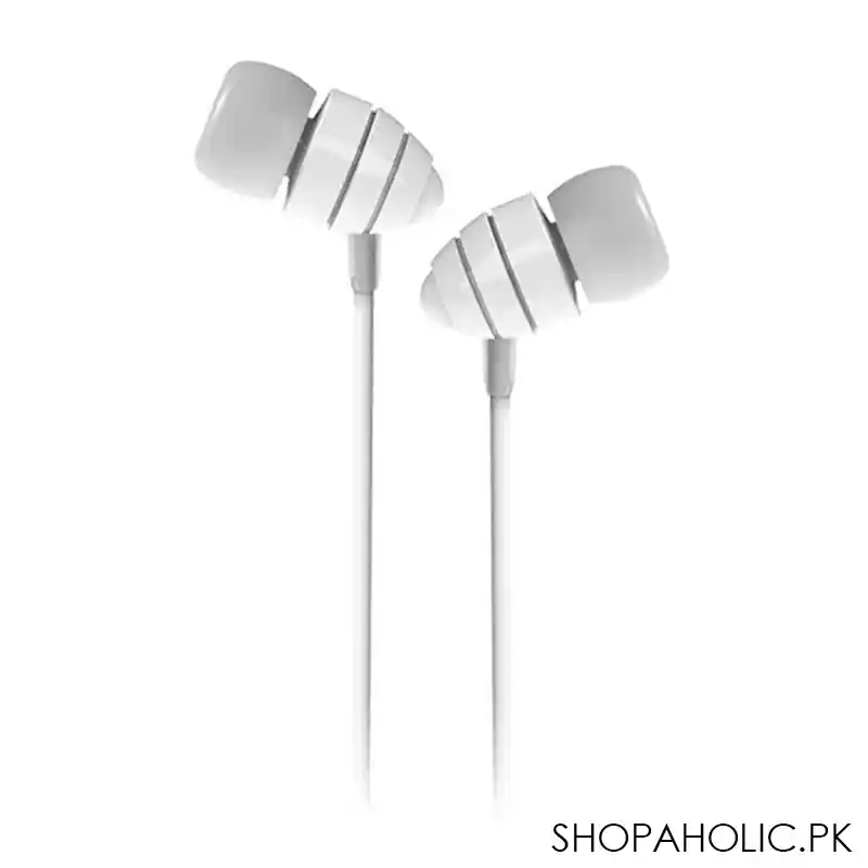 joyroom conch wired music earphone, white, jr el112 main image