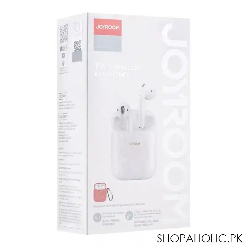 joyroom tws wireless earphone, white, jr t03s air image2