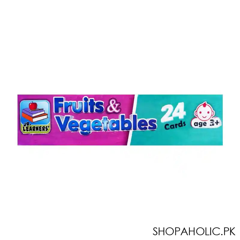 Jr. Learners Flash Card With Pictures Large Fruits & Vegetables, For 3+ Years, 228-2409 - Image 3