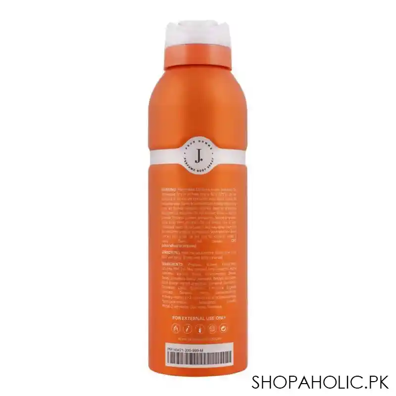 junaid jamshed club house perfume body spray, 200ml image2