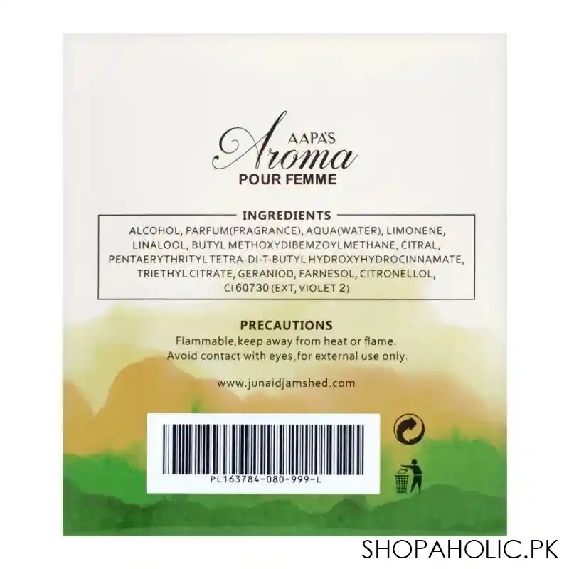 junaid jamshed j. aapa's aroma pour femme, 80ml image3