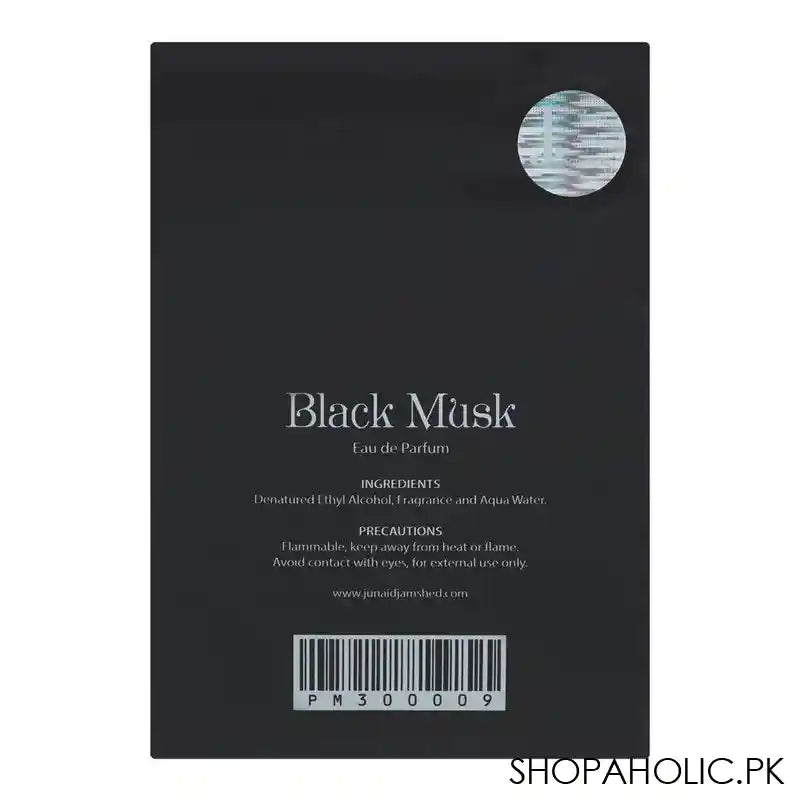 Junaid Jamshed J. Black Musk, Eau de Parfum, For Men, 100ml - Image 4